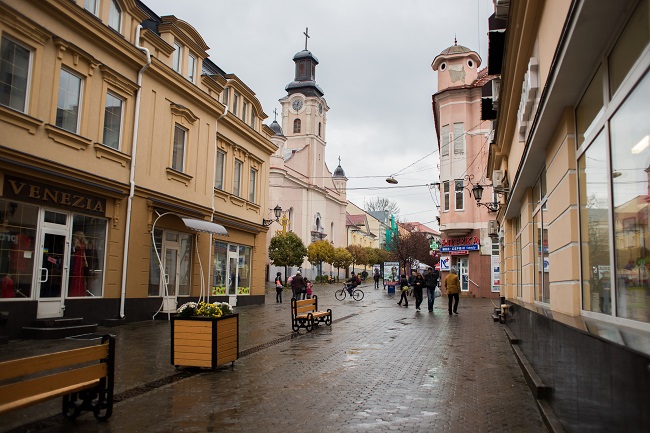 Улица Корзо в Ужгороде